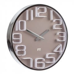 Dizajnové nástenné hodiny Future Time FT7010BR Numbers 30cm
